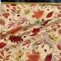 Breathable Colorful Different Leaves Pattern Printed Fabrics